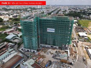 Hình ảnh thực tế Tiến độ thi công tháp Park 5