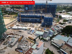 Hình ảnh thực tế Tiến độ thi công tháp Park 4